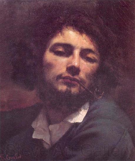 Gustave Courbet The man with a pipe France oil painting art